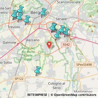 Mappa 24050 Zanica BG, Italia (5.14417)