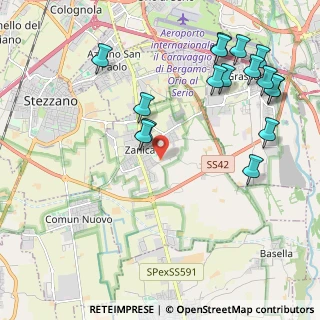 Mappa 24050 Zanica BG, Italia (2.50188)