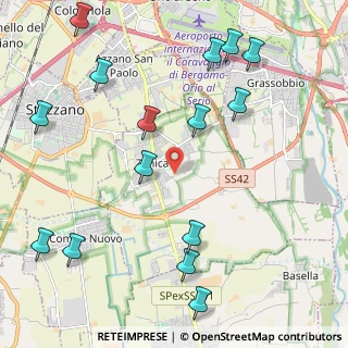 Mappa 24050 Zanica BG, Italia (2.662)