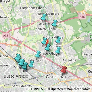 Mappa Via Filippo Corridoni, 21057 Olgiate Olona VA, Italia (2.487)