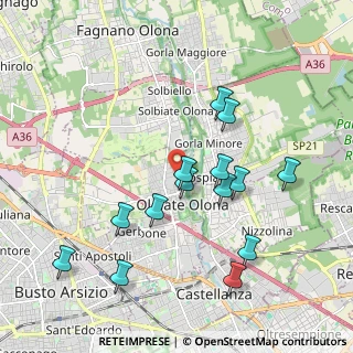 Mappa Via Filippo Corridoni, 21057 Olgiate Olona VA, Italia (1.92643)
