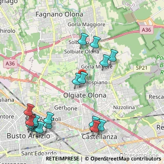 Mappa Via Filippo Corridoni, 21057 Olgiate Olona VA, Italia (2.66833)