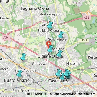 Mappa Via Filippo Corridoni, 21057 Olgiate Olona VA, Italia (2.40545)
