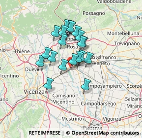 Mappa Via Monte Grappa, 35014 Fontaniva PD, Italia (10.034)