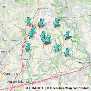 Mappa Str. per Brentana, 20886 Aicurzio MB, Italia (3.07667)