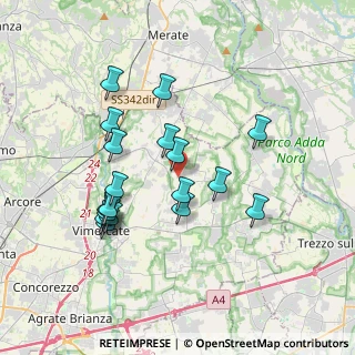 Mappa Str. per Brentana, 20886 Aicurzio MB, Italia (3.43111)