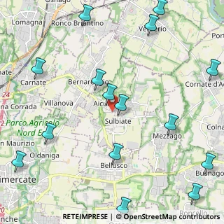 Mappa Str. per Brentana, 20886 Aicurzio MB, Italia (2.92333)