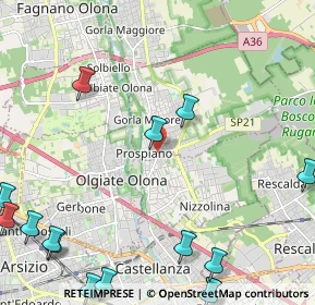 Mappa Via Monte Grappa, 21055 Gorla Minore VA, Italia (3.306)