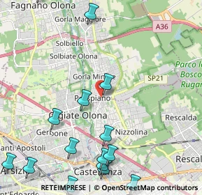 Mappa Via Monte Grappa, 21055 Gorla Minore VA, Italia (2.91467)
