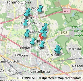 Mappa Via Monte Grappa, 21055 Gorla Minore VA, Italia (1.58214)