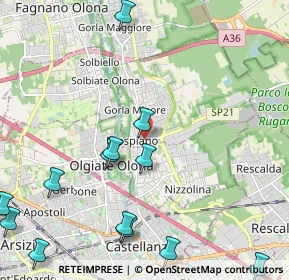 Mappa Via Monte Grappa, 21055 Gorla Minore VA, Italia (2.87385)