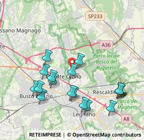 Mappa Via Monte Grappa, 21055 Gorla Minore VA, Italia (4.14444)
