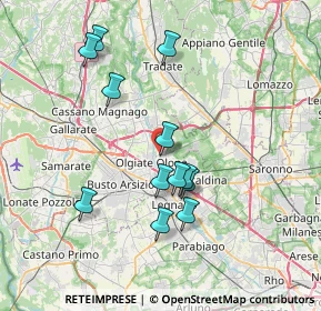 Mappa Via Monte Grappa, 21055 Gorla Minore VA, Italia (6.82)