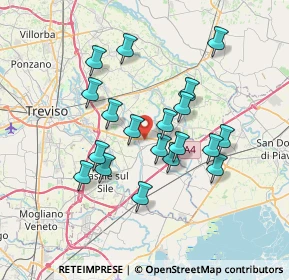 Mappa Via Fusana, 31056 Roncade TV, Italia (6.21105)