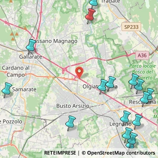 Mappa Via Santa Rita, 21057 Olgiate Olona VA, Italia (6.88125)