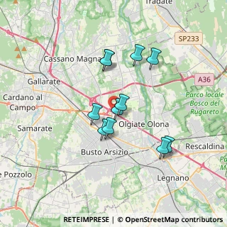 Mappa Via Santa Rita, 21057 Olgiate Olona VA, Italia (2.89091)