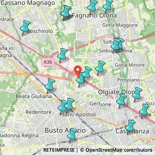 Mappa Via Santa Rita, 21057 Olgiate Olona VA, Italia (2.6815)