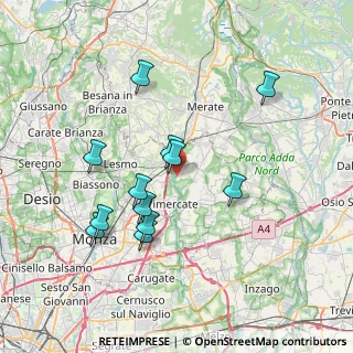 Mappa Via Pastore, 20866 Carnate MB, Italia (6.945)