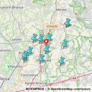 Mappa Via Pastore, 20866 Carnate MB, Italia (3.44)