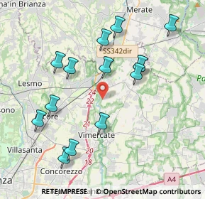 Mappa Via Pastore, 20866 Carnate MB, Italia (4.03143)