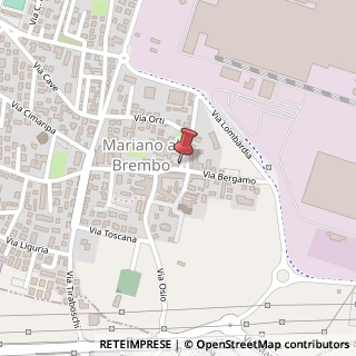 Mappa Piazza Vittorio Emanuele II, 24044 Mariano al Brembo BG, Italia, 24044 Dalmine, Bergamo (Lombardia)