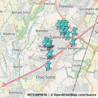 Mappa Via Bergamo, 24044 Dalmine BG, Italia (1.33267)