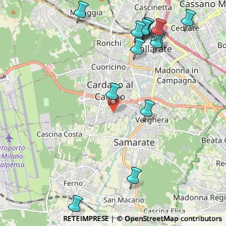 Mappa Via Lazzaretto, 21010 Cardano Al Campo VA, Italia (2.77143)