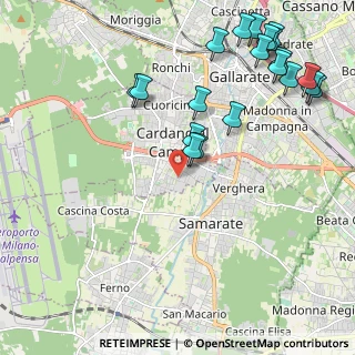 Mappa Via Lazzaretto, 21010 Cardano Al Campo VA, Italia (2.6125)