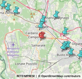 Mappa Via N. Locarno, 21017 Samarate VA, Italia (5.57333)