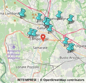 Mappa Via N. Locarno, 21017 Samarate VA, Italia (3.92)