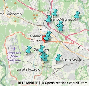 Mappa Via N. Locarno, 21017 Samarate VA, Italia (3.175)