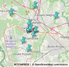 Mappa Via N. Locarno, 21017 Samarate VA, Italia (3.03545)