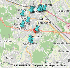 Mappa Via N. Locarno, 21017 Samarate VA, Italia (1.82615)