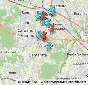 Mappa Via N. Locarno, 21017 Samarate VA, Italia (1.43455)