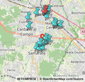 Mappa Via N. Locarno, 21017 Samarate VA, Italia (1.5885)