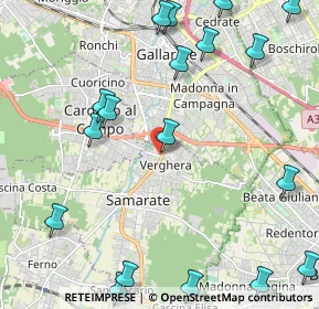 Mappa Via N. Locarno, 21017 Samarate VA, Italia (2.91778)