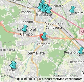 Mappa Via N. Locarno, 21017 Samarate VA, Italia (2.68417)