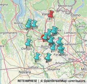 Mappa Via N. Locarno, 21017 Samarate VA, Italia (10.74333)