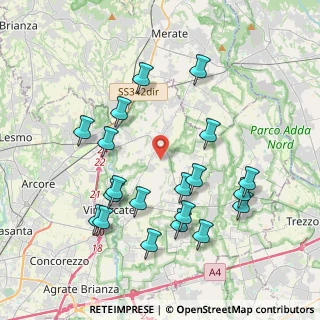 Mappa Via del Commercio, 20886 Aicurzio MB, Italia (4.0885)