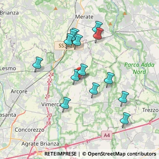 Mappa Via del Commercio, 20886 Aicurzio MB, Italia (3.66214)