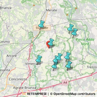 Mappa Via del Commercio, 20886 Aicurzio MB, Italia (3.69818)