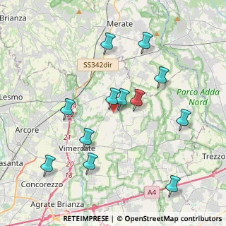 Mappa Via del Commercio, 20886 Aicurzio MB, Italia (4.01917)