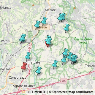 Mappa Via del Commercio, 20886 Aicurzio MB, Italia (4.24737)