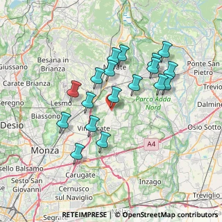 Mappa Via del Commercio, 20886 Aicurzio MB, Italia (6.63167)