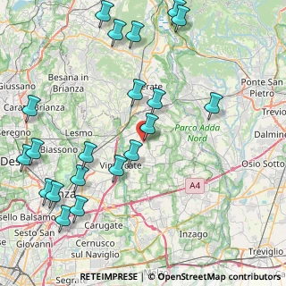 Mappa Via del Commercio, 20886 Aicurzio MB, Italia (10.386)