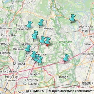 Mappa Via del Commercio, 20886 Aicurzio MB, Italia (7.19615)