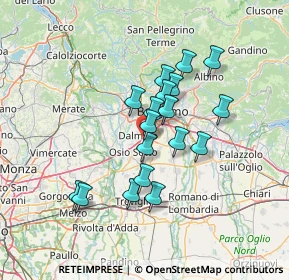 Mappa Via Monsignore Maggi, 24044 Dalmine BG, Italia (11.10056)