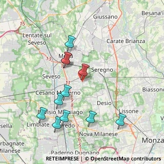 Mappa Via Luigi Rizzo, 20811 Cesano Maderno MB, Italia (3.94273)