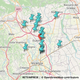 Mappa Via Astichelli, 36031 Dueville VI, Italia (5.94813)