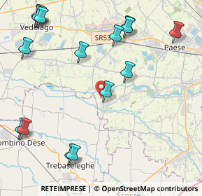 Mappa Via Giuseppe Verdi, 31050 Badoere TV, Italia (5.47688)